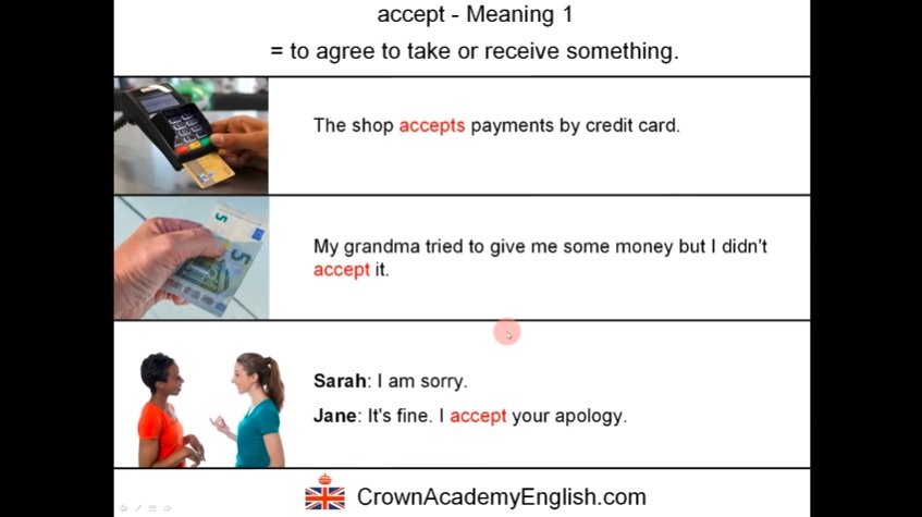 [ 英検対策 ] 準2級 英単語 accept