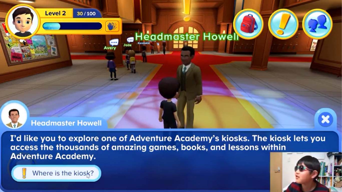 Adventure Academy 仮想世界アプリゲーム