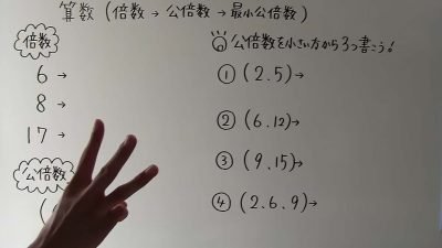 最小公倍数と最大公約数の意味